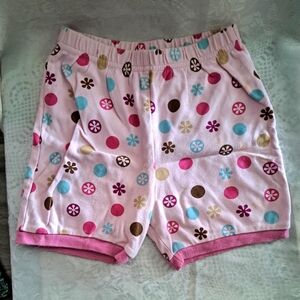Colorful Polka Dot Pajama Shorts. 100% Cotton.